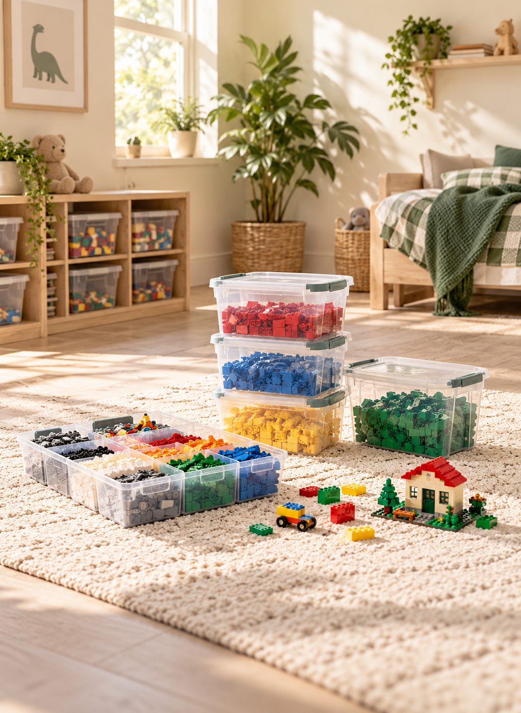 Wie sortiert man LEGO-Steine am besten, ohne dass das Kinderzimmer chaotisch wird?