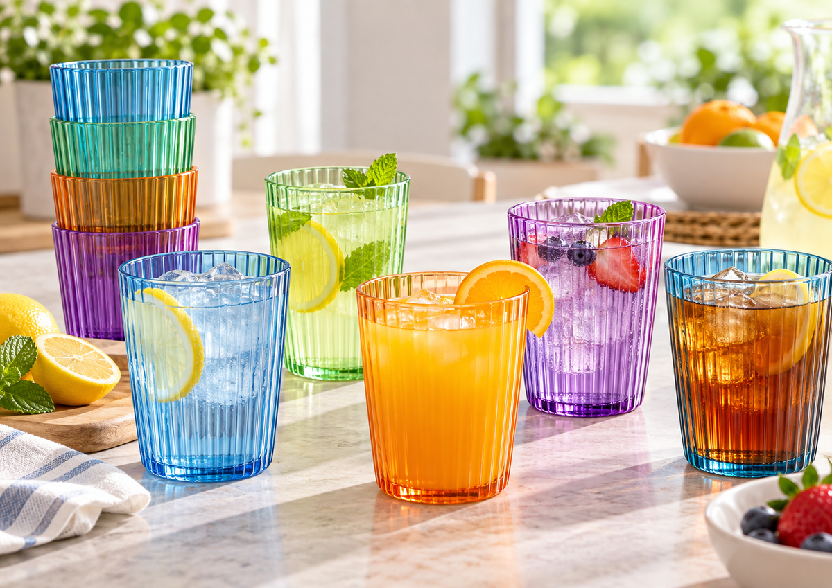ribbed glasses