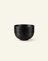 Plastic Cereal Bowls with Lids – Set of 6