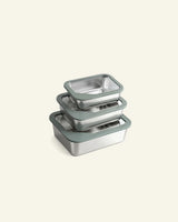 Stainless Steel Snack Containers – 3 Pack Fresh Food Anywhere You Go