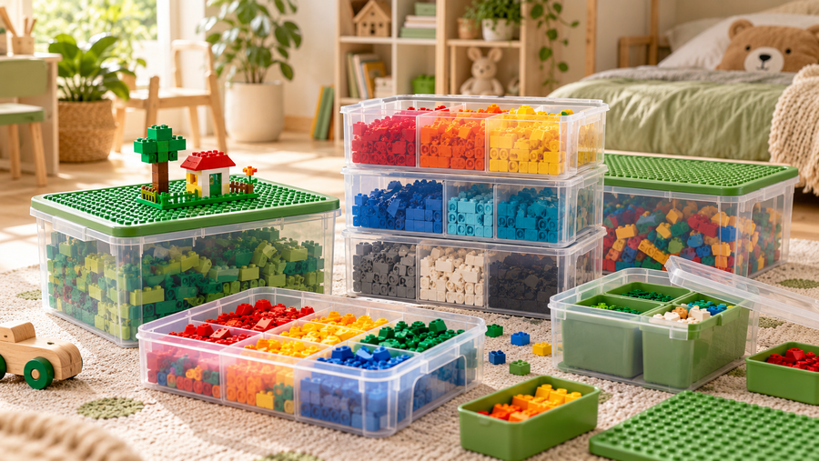 Wie sortiert man LEGO-Steine am besten, ohne dass das Kinderzimmer chaotisch wird?
