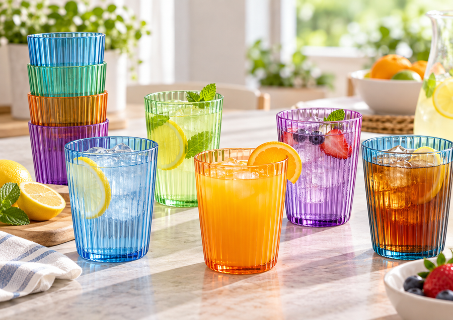 ribbed glasses