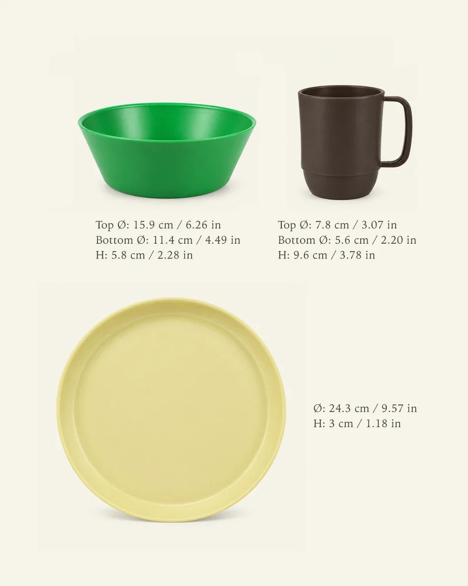 12-Piece Dinnerware Set - dimensions