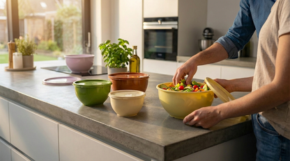 5 Piece Plastic Mixing Bowls With Lids