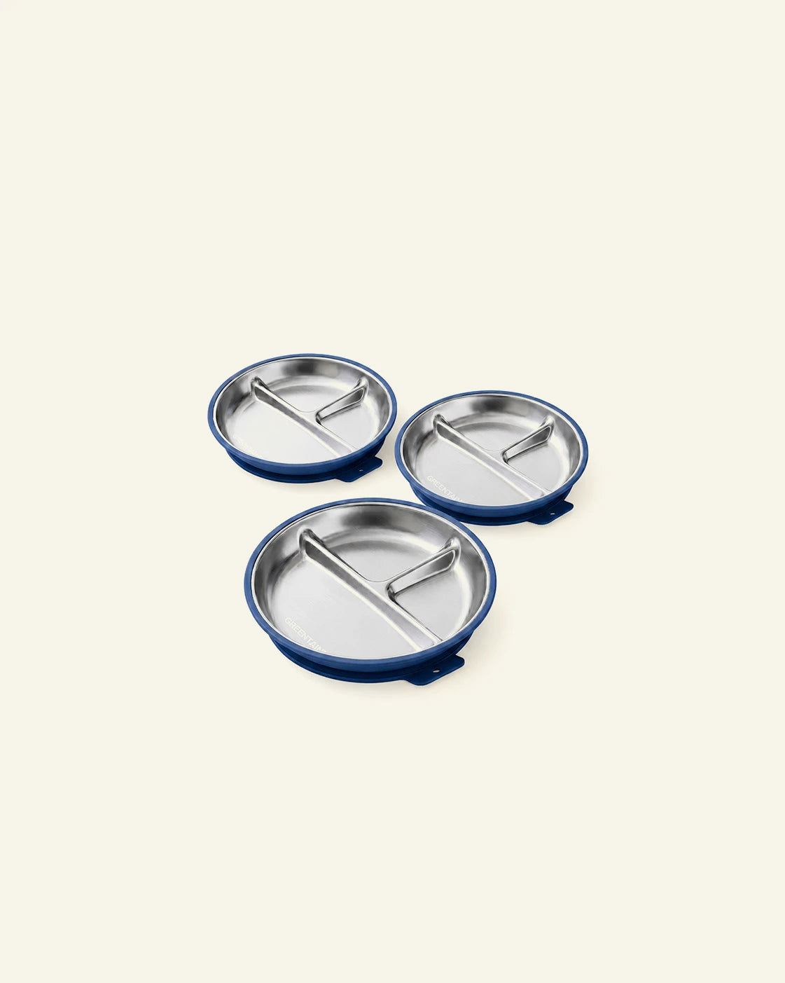 Kids Divided Plates with Suction – Set of 3