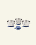 Doppelwandige Babyschalen mit Saugnapf – 3er-Set | Edelstahl