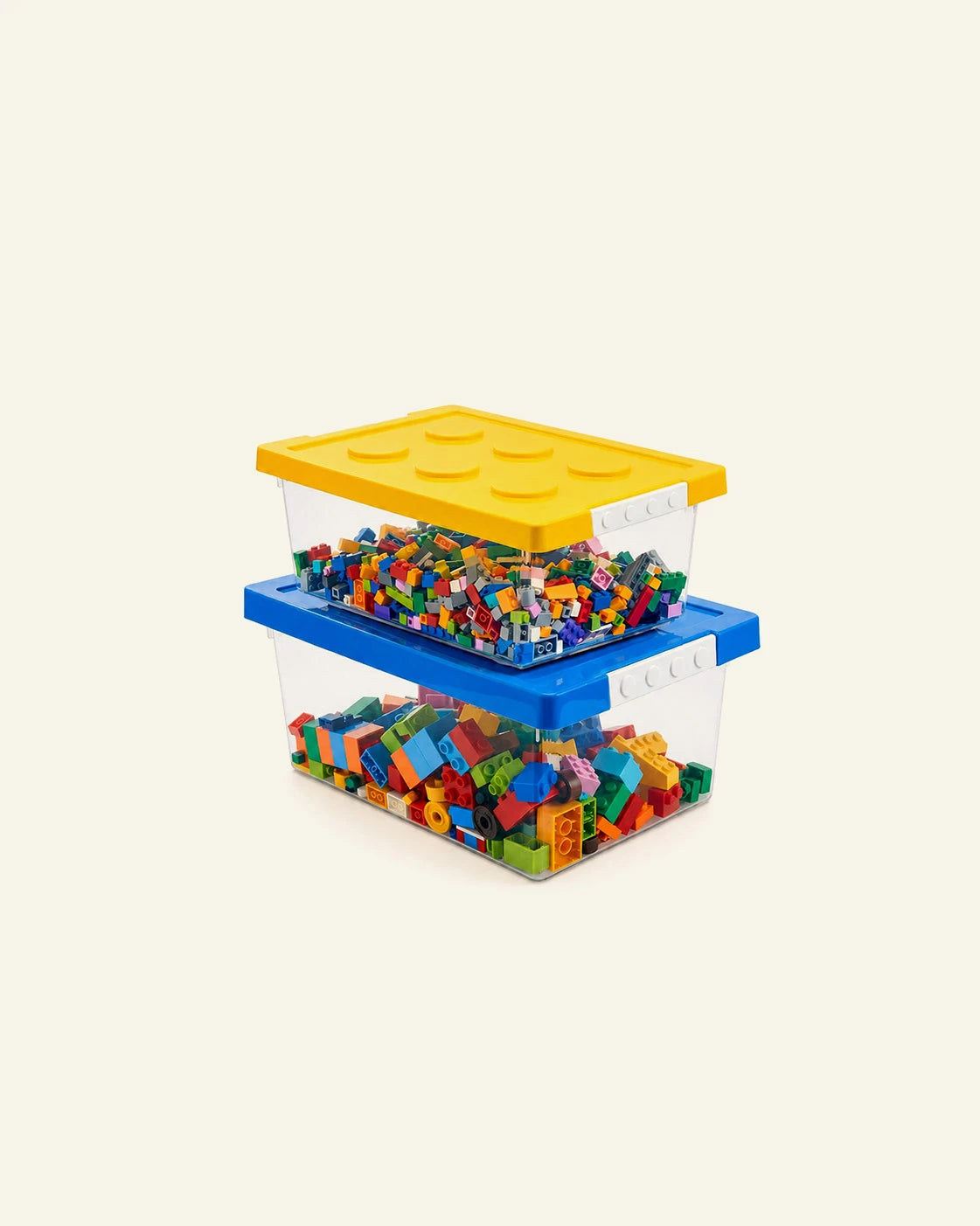 Lego Aufbewahrungsboxen mit Grundplatten-Deckeln – 2er-Set