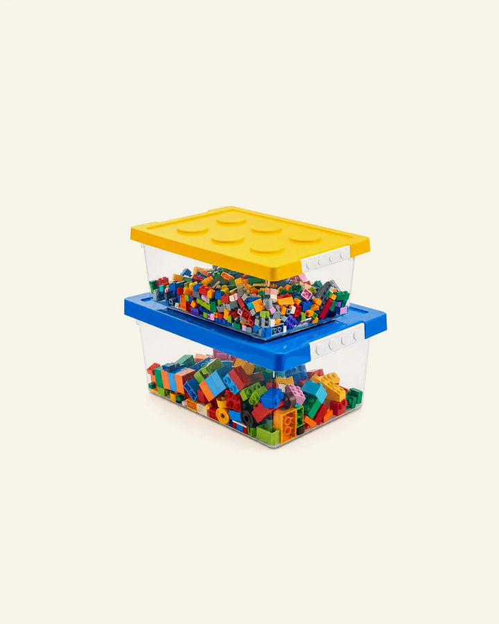 Lego Storage Bins with Baseplate Lids – Set of 2