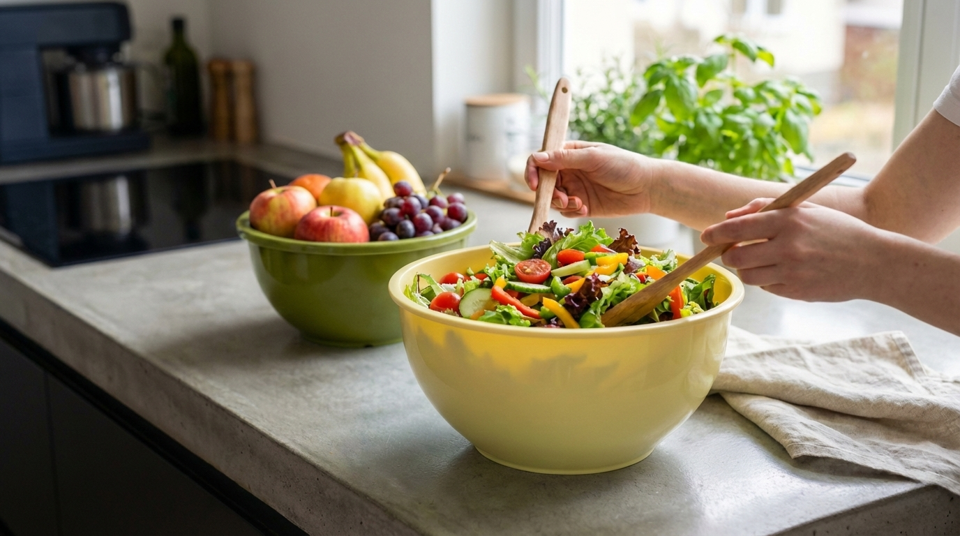5 Piece Plastic Mixing Bowls With Lids