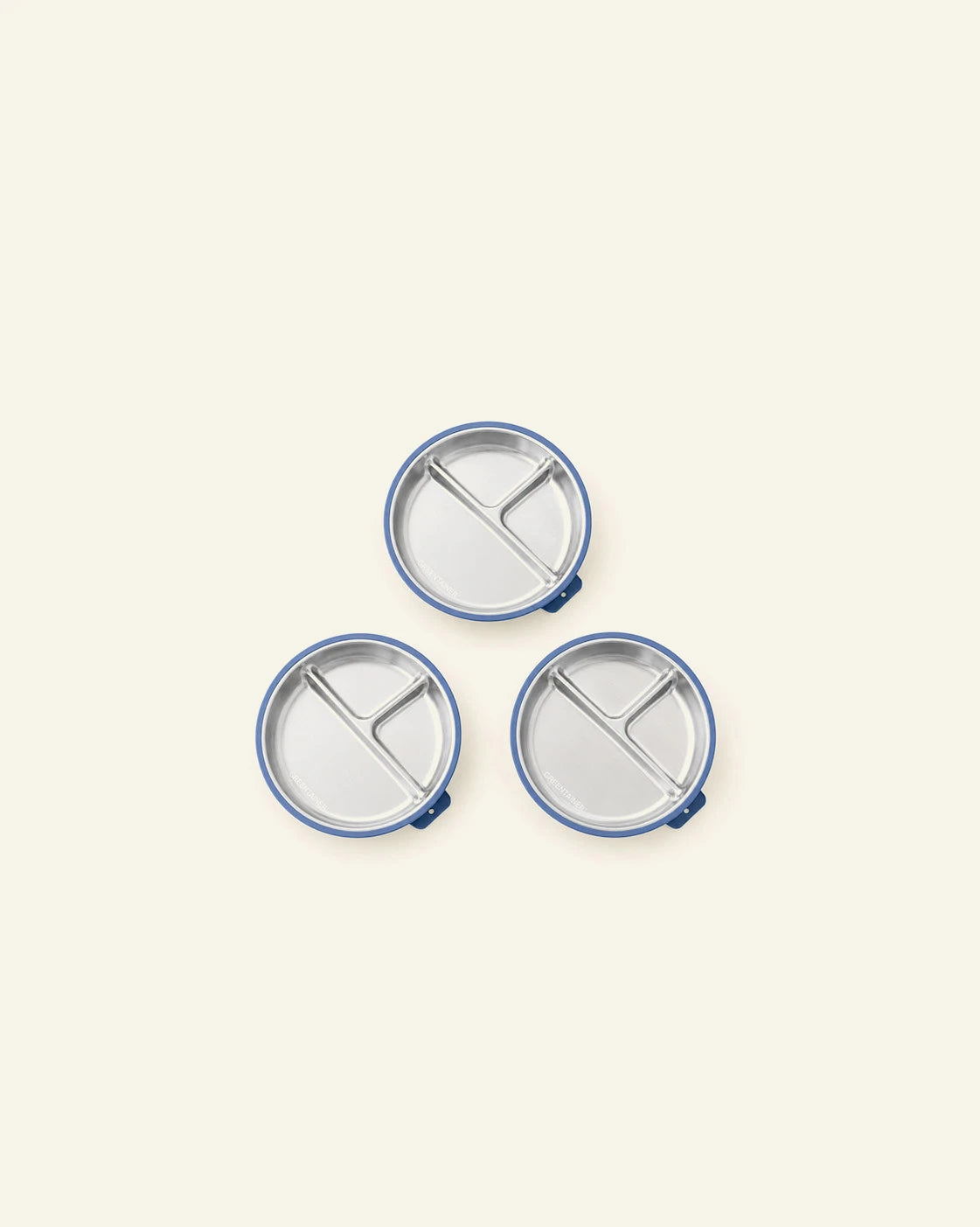 Kids Divided Plates with Suction – Set of 3