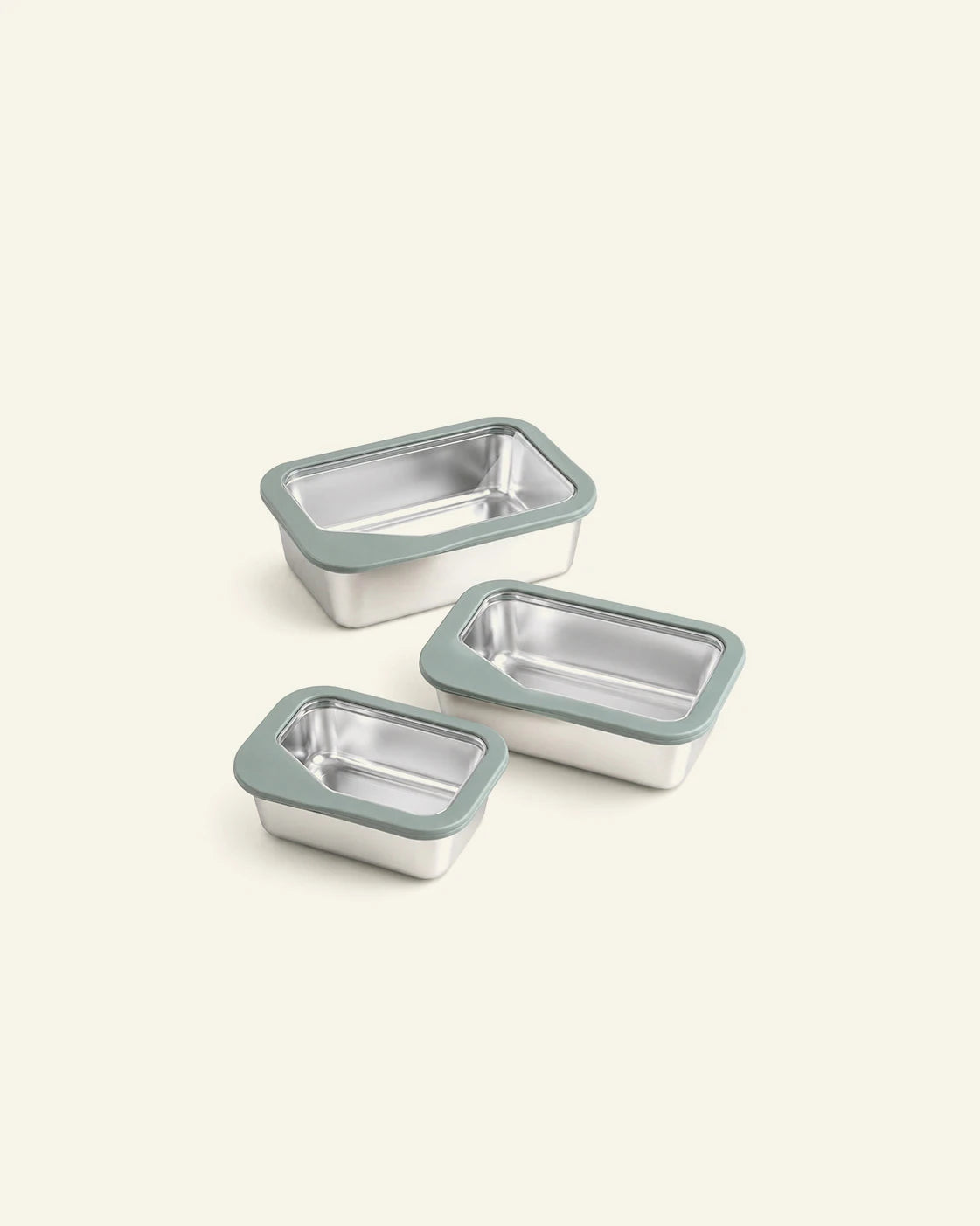 Stainless Steel Snack Containers – 3 Pack