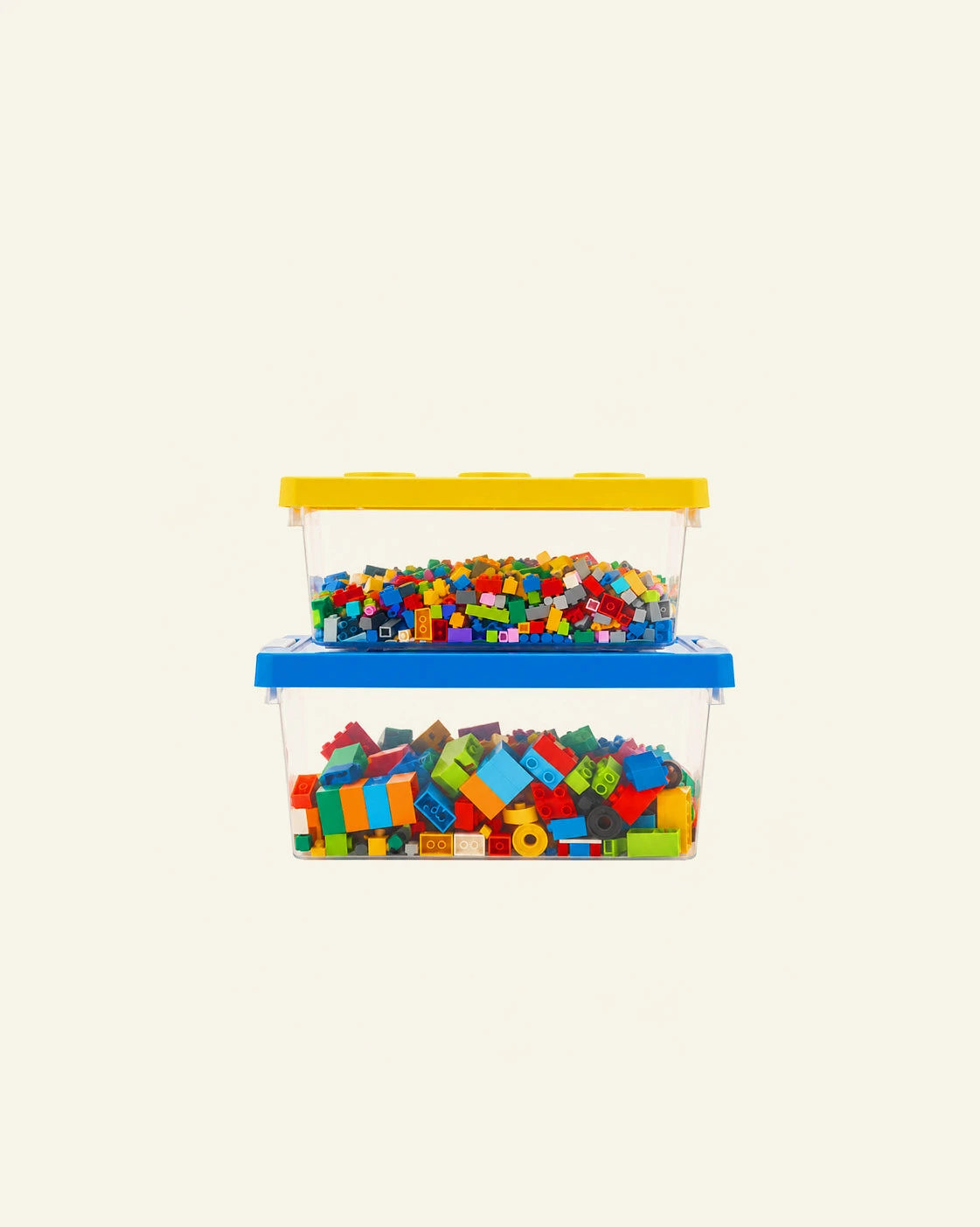 Lego Aufbewahrungsboxen mit Grundplatten-Deckeln – 2er-Set