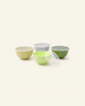 Large Plastic Serving Bowls with Lids – Set of 4