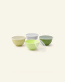 Large Plastic Serving Bowls with Lids – Set of 4