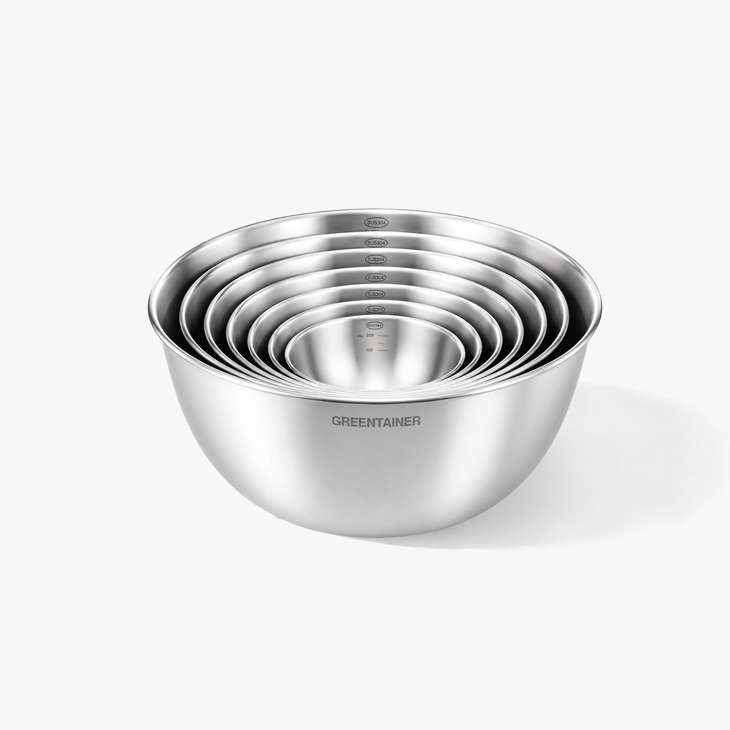 304 Stainless Steel Nesting Mixing Bowls