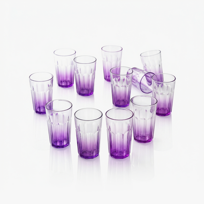 Plastic Drinking Water Glasses Set