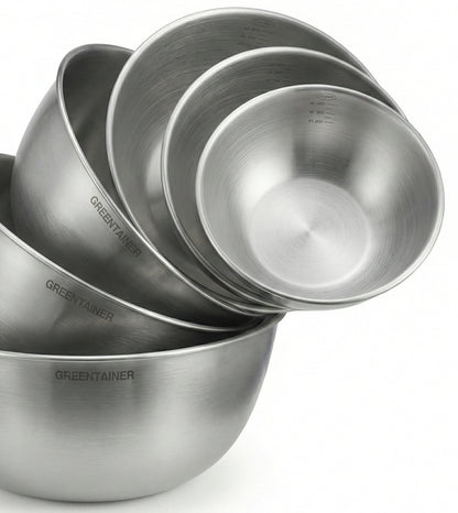 304 Stainless Steel Nesting Mixing Bowls