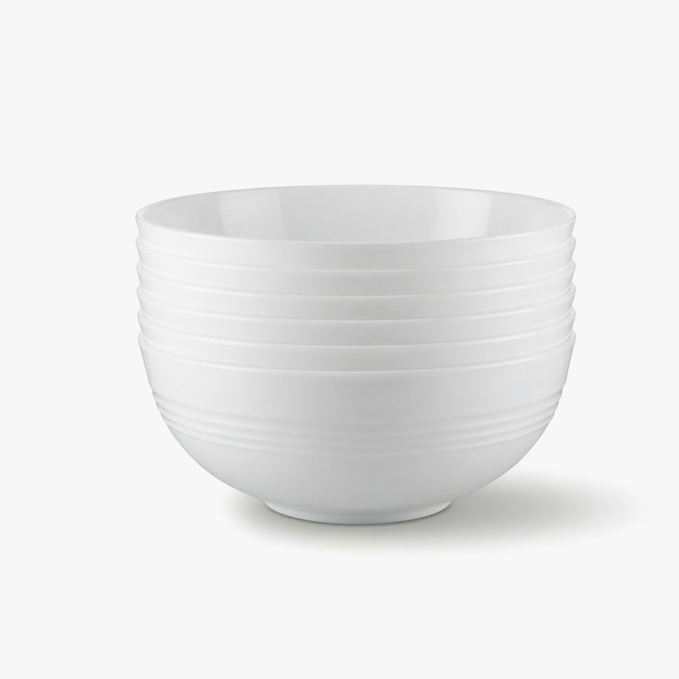 Plastik-Müslischalen mit Deckel – 6er-Set