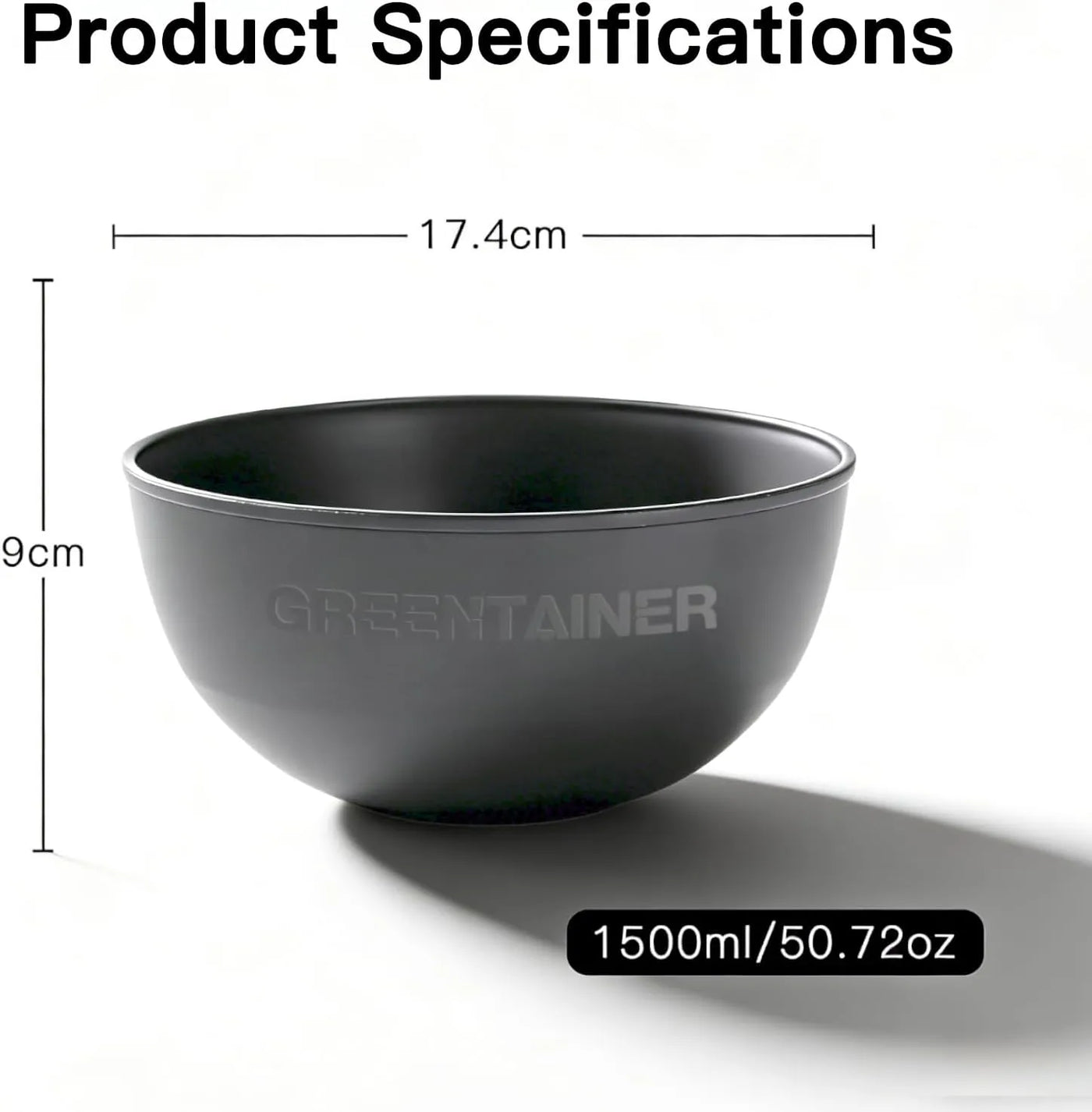 50 Oz Unbreakable Cereal Bowls – Set of 4, Deep & Heat Resistant