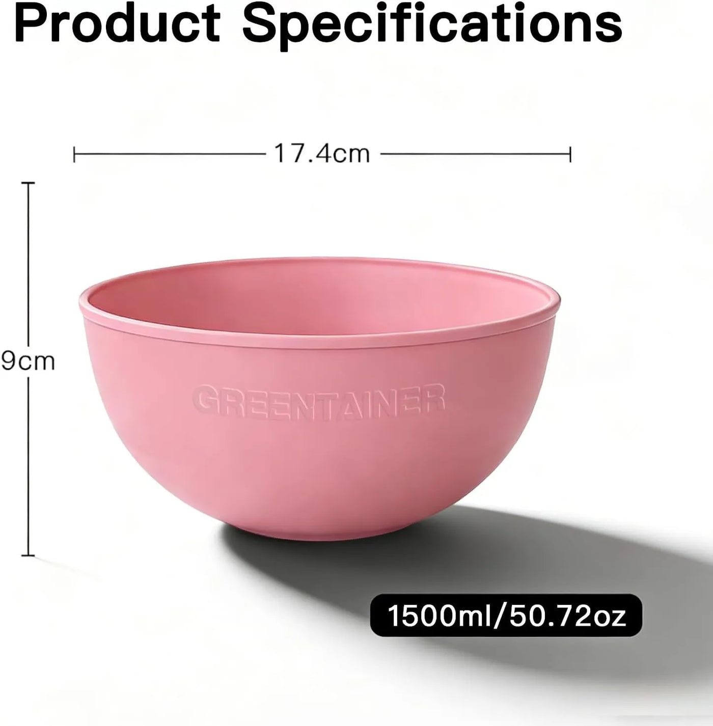 50 Oz Unbreakable Cereal Bowls – Set of 4, Deep & Heat Resistant