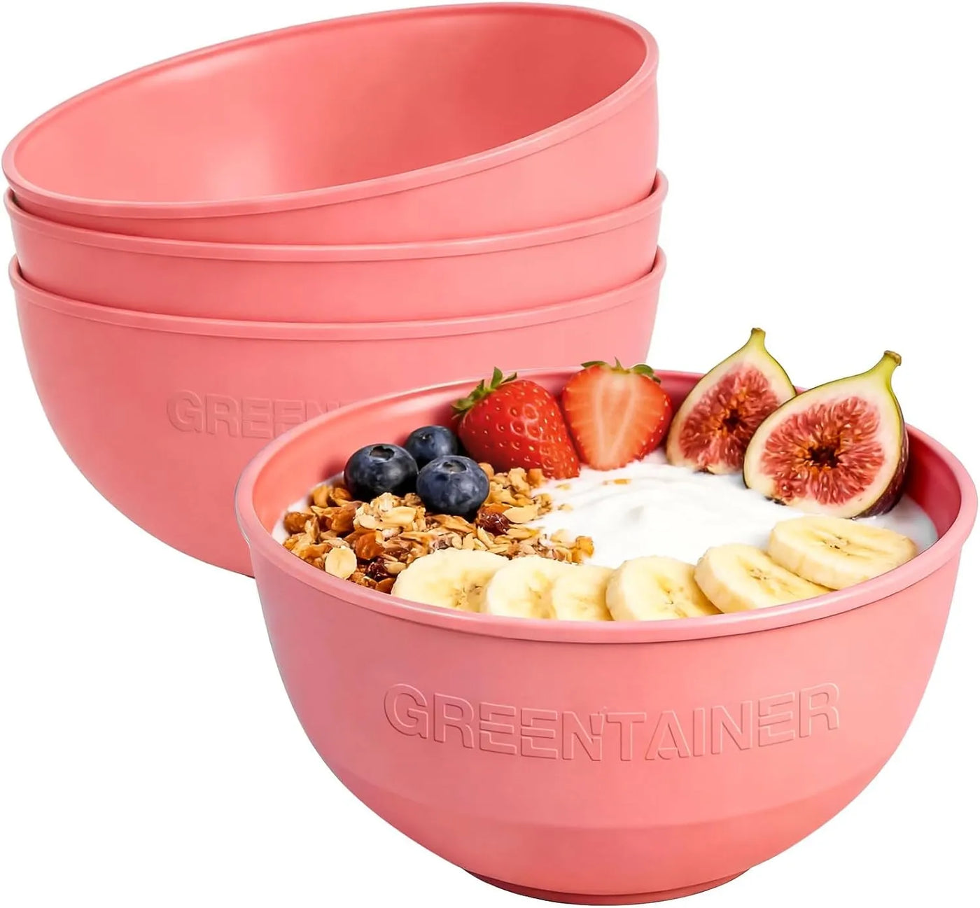 50 Oz Unbreakable Cereal Bowls – Set of 4, Deep & Heat Resistant
