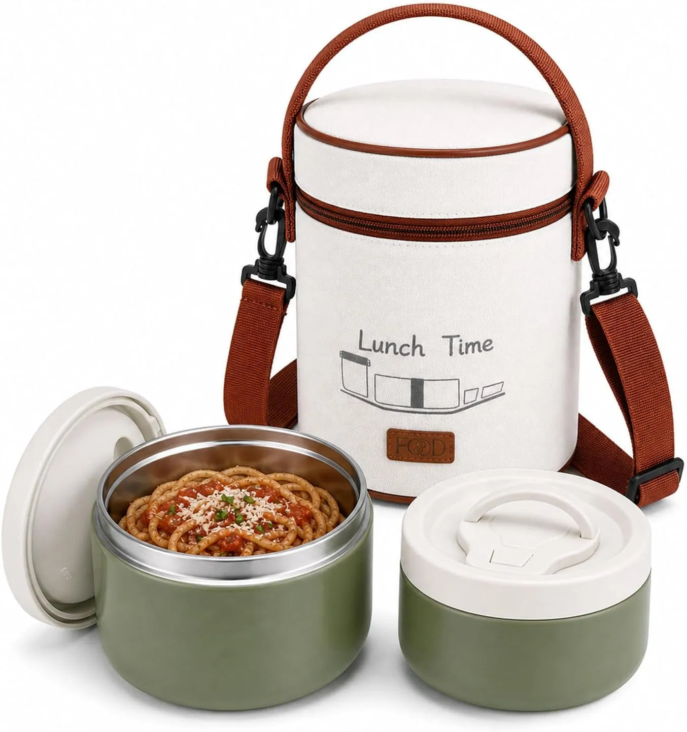 Insulated Food Jar – Set of 2 (23oz + 16oz), Stainless Steel