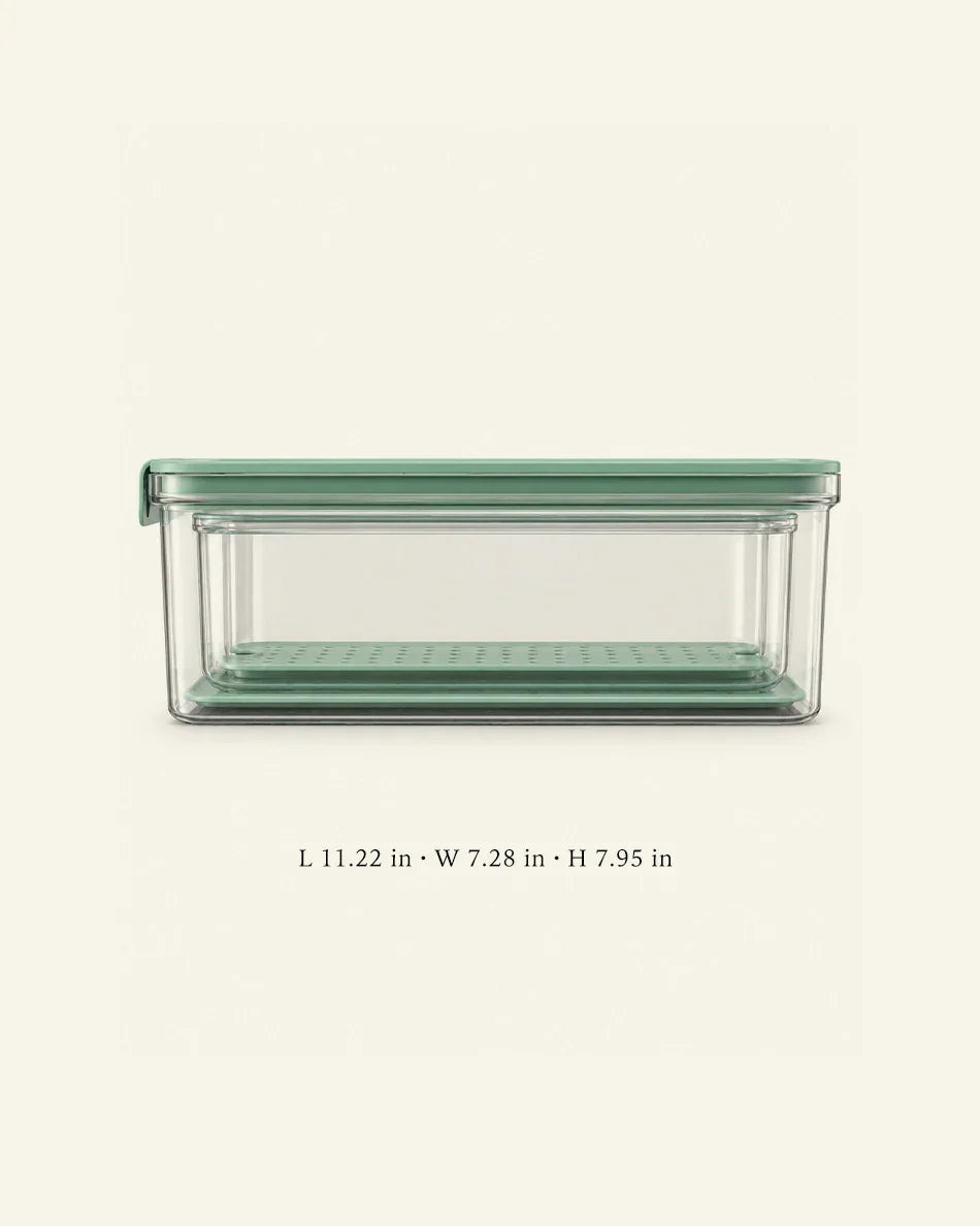 Fridge Produce Storage Box Set - dimensions