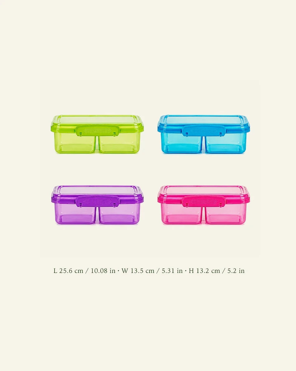 4 Pack Snack Containers with Lids for Kids - dimensions