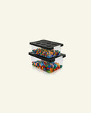 Lego Aufbewahrungsboxen mit Grundplatten-Deckeln – 2er-Set