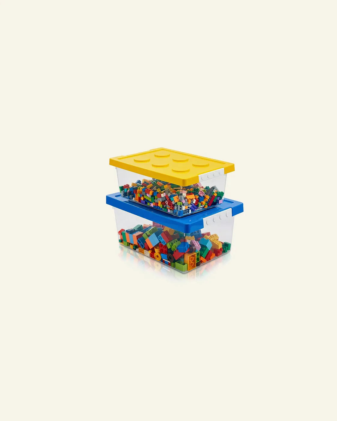 Lego Aufbewahrungsboxen mit Grundplatten-Deckeln – 2er-Set