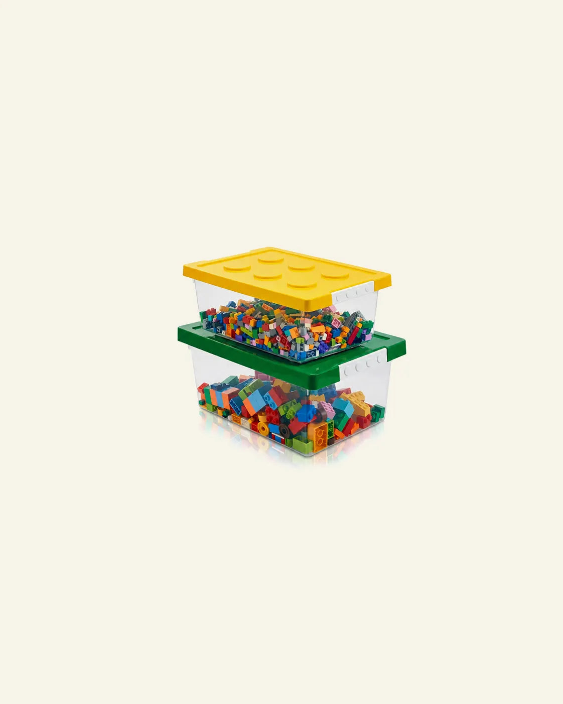 Lego Aufbewahrungsboxen mit Grundplatten-Deckeln – 2er-Set