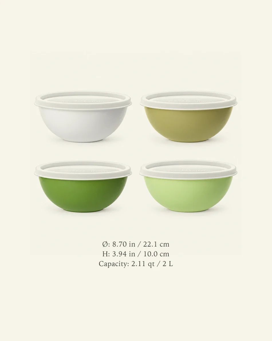 Mixing Bowl with Lid - dimensions