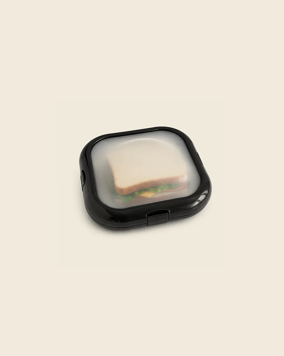 Airtight Food Storage Container – Square Sandwich & Fruit Keeper with Silicone Seal