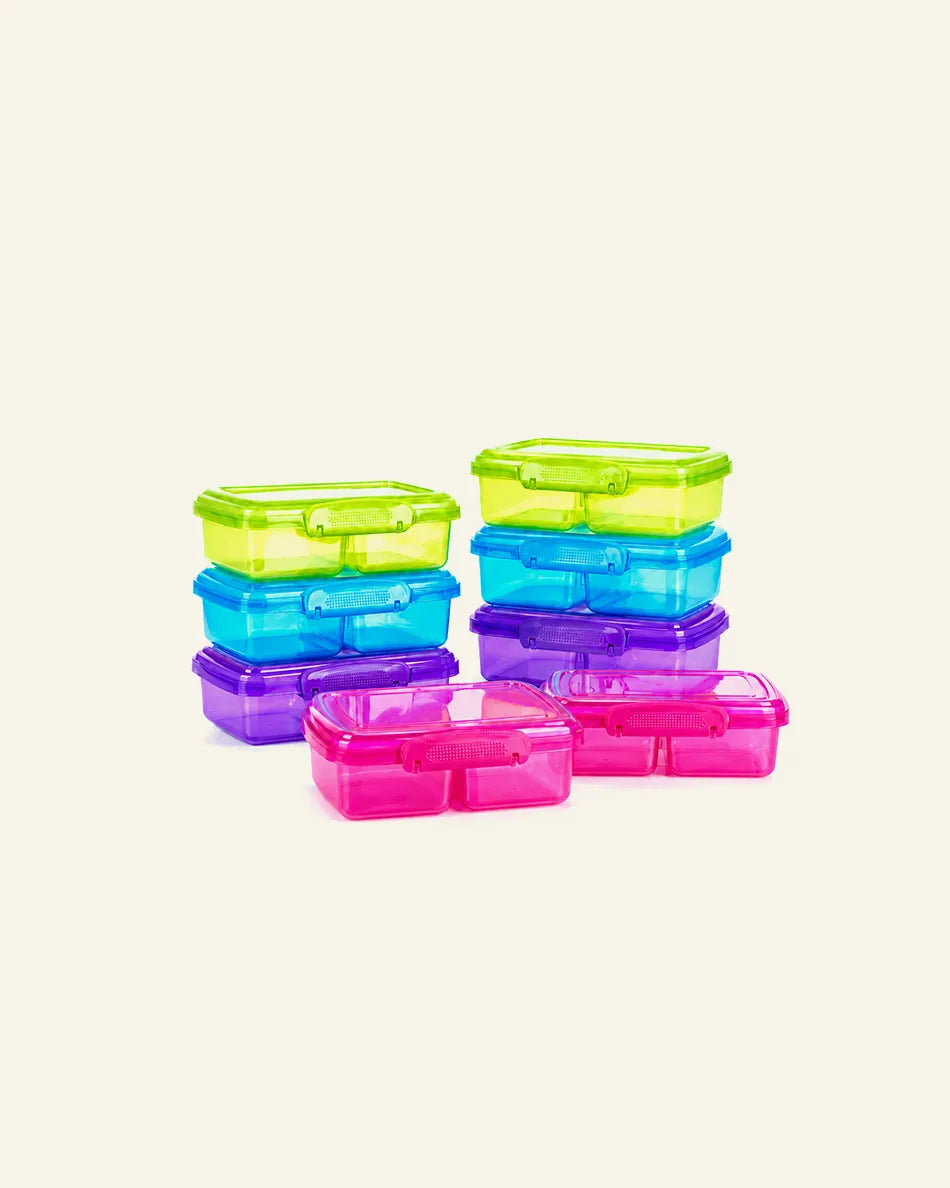 4er-Pack Snackboxen mit Deckeln für Kinder